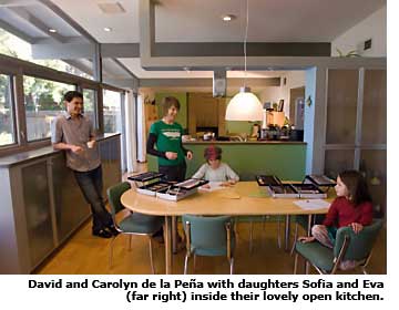 university estates family inside their home